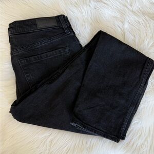 Hollister Black Ultra High Rise Mom Jeans